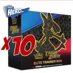 Sword & Shield - Crown Zenith Elite Trainer Box Case (10 Units)